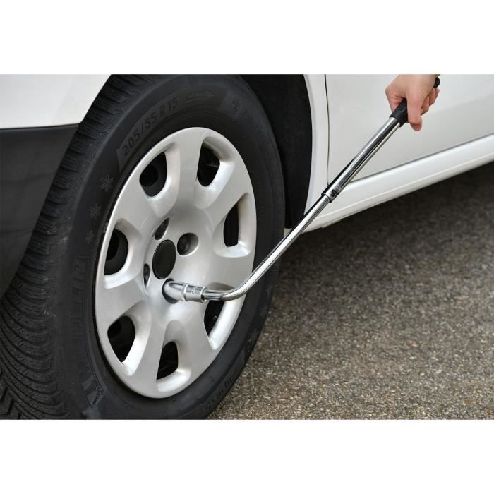 PRECISION STEEL 1/2" Telescopic Wrench - 17/19 mm Sockets - Adjustable Length 32 to 50 cm