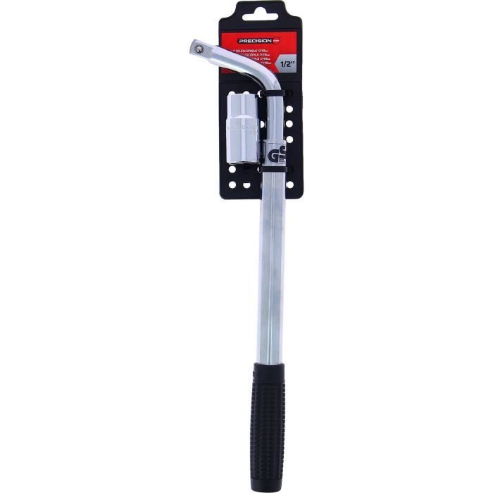 PRECISION STEEL 1/2" Telescopic Wrench - 17/19 mm Sockets - Adjustable Length 32 to 50 cm