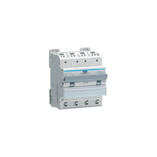 HAGER ADM416QC FI-LS 4P 6kA B-16A 30mA Typ A QC/QB (ADM416QC) afbeelding 1