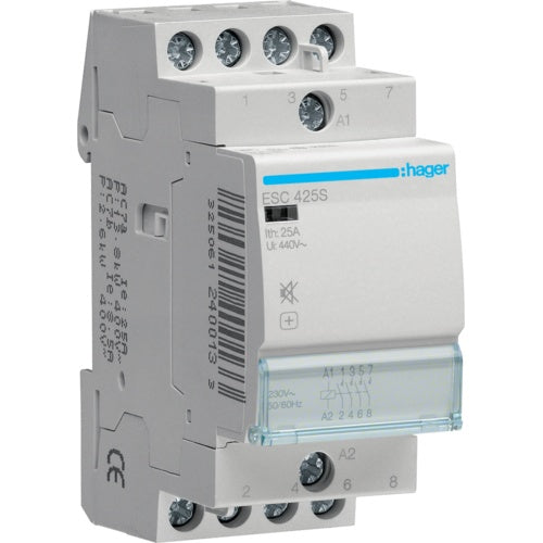 Schütz ESC425S 25A 4S 230V brummfrei (ESC425S) afbeelding 1