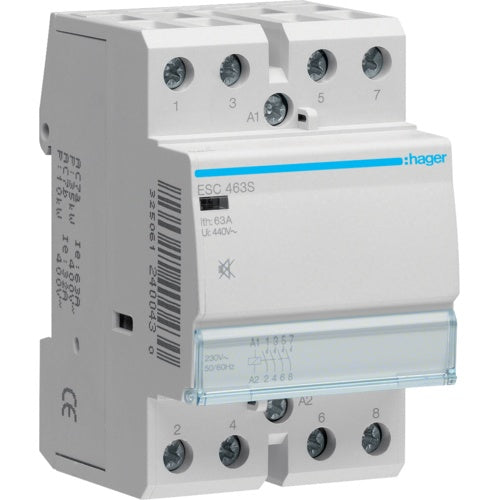 Schütz ESC463S 63A 4S 230V brummfrei (ESC463S) afbeelding 1