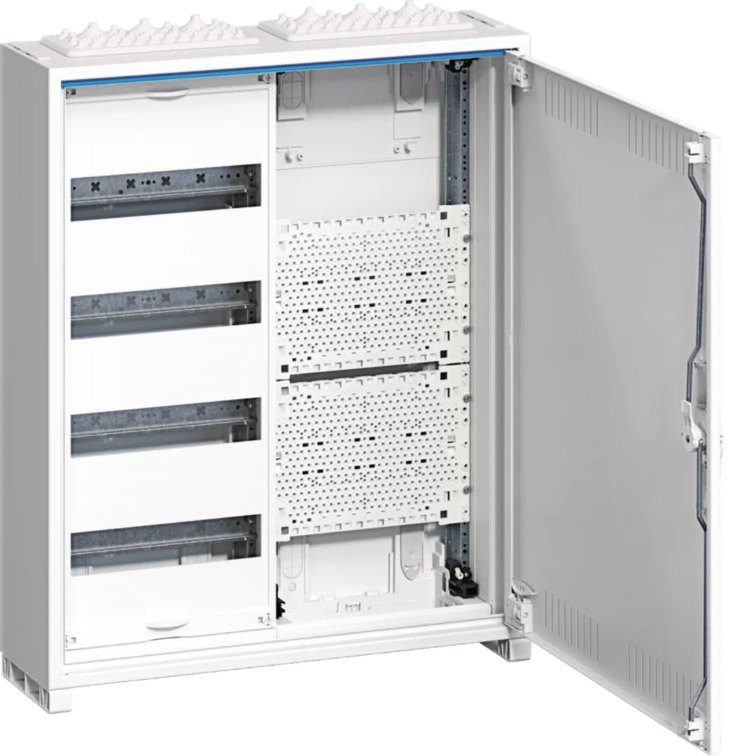Feldverteiler AP,univers,48PLE mitMultimediafeld und geschlitzter Tür FWB42K1 (FWB42K1) - 3250612740208 - afbeelding 1