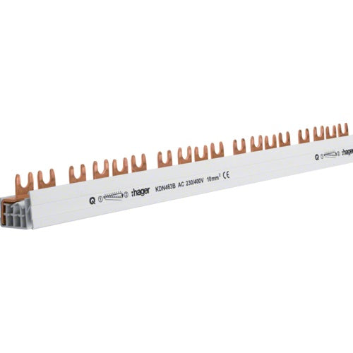 Phasenschiene 3P+N 10q 57mod Gabel KDN463B - Zubehör Stromversorgung (KDN463B) afbeelding 1