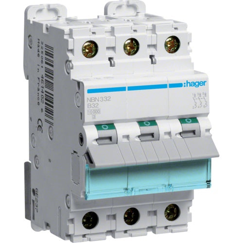 Hager NBN332 Stromunterbrecher B-type 3 3 Modul(e) (NBN332) afbeelding 1