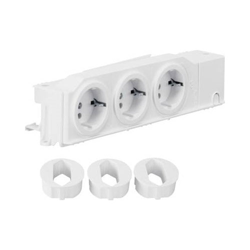 Hager Hutschienen-Steckdose ohne Klappdeckel TN002S Reinweiß (RAL 9010) 1 St. (VZ00AS) afbeelding 1