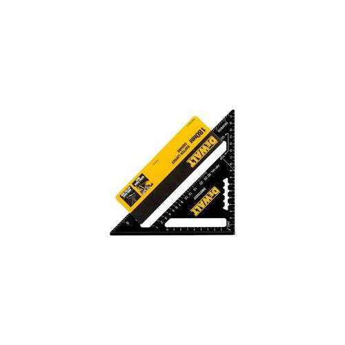 DEWALT Speed Square-Anschlagwinkel 18cm schwarz (DWHT25227-0) afbeelding 1