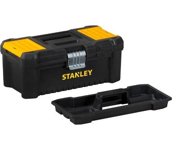 Stanley Kunstoffbox ESSENTIAL mit Organizern Metallschliessen - Werkzeugkasten - Metall - Kunststoff - Schwarz - Gelb - 482 mm - 254 mm - 250 mm (STST1-75521) afbeelding 1