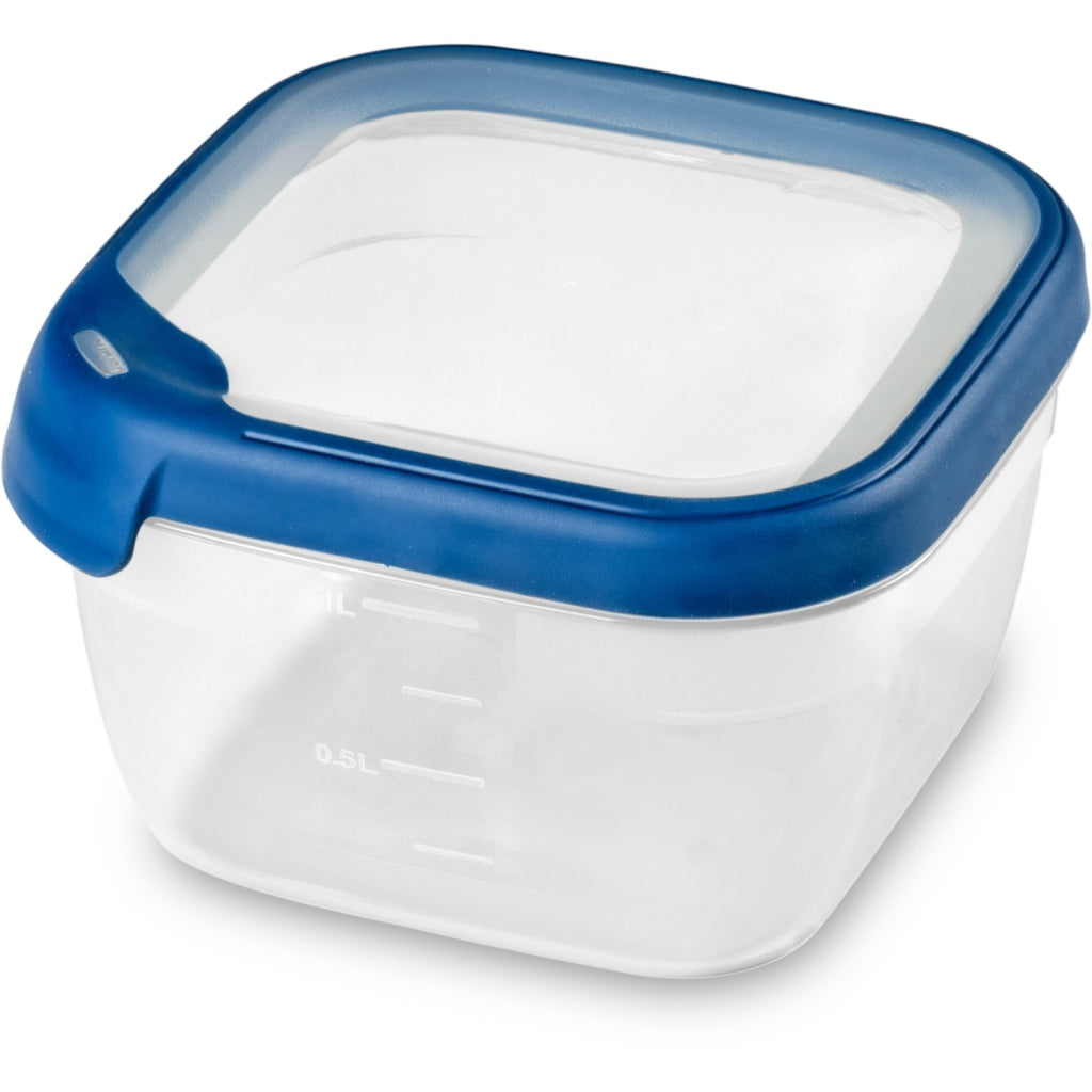 Curver Grand Chef Square Food Storage Container 1.2 L Transparent/Dark Blue