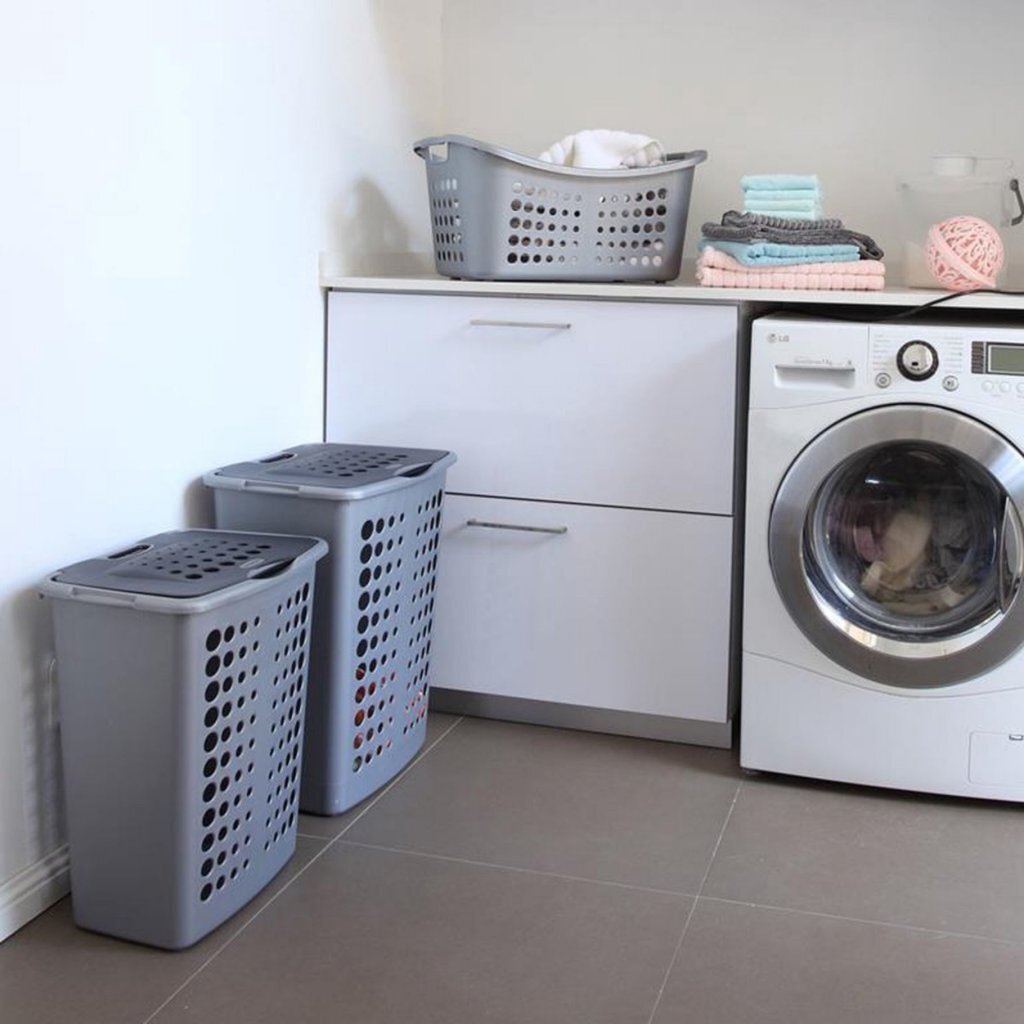 Curver Victor Laundry Basket 50 L Grey
