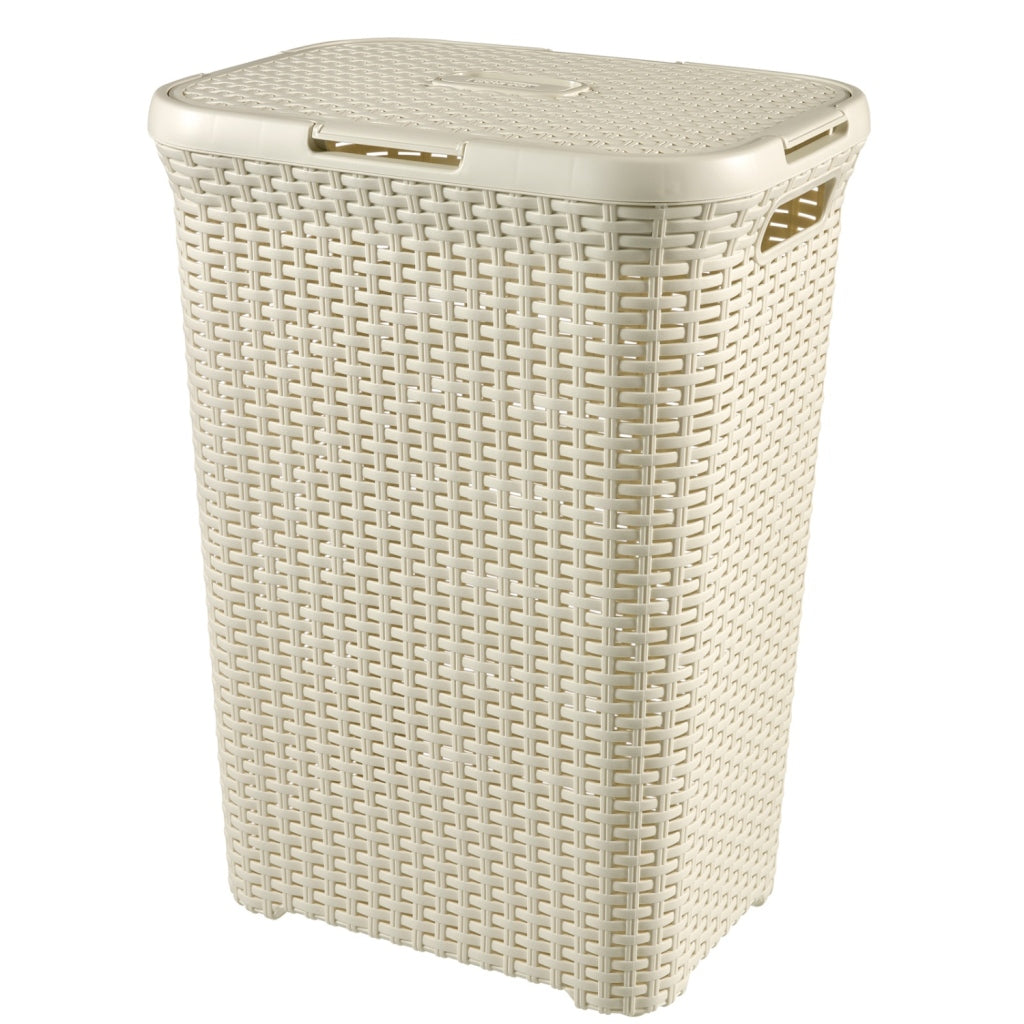 Curver Style Laundry Basket with Lid 60 L White