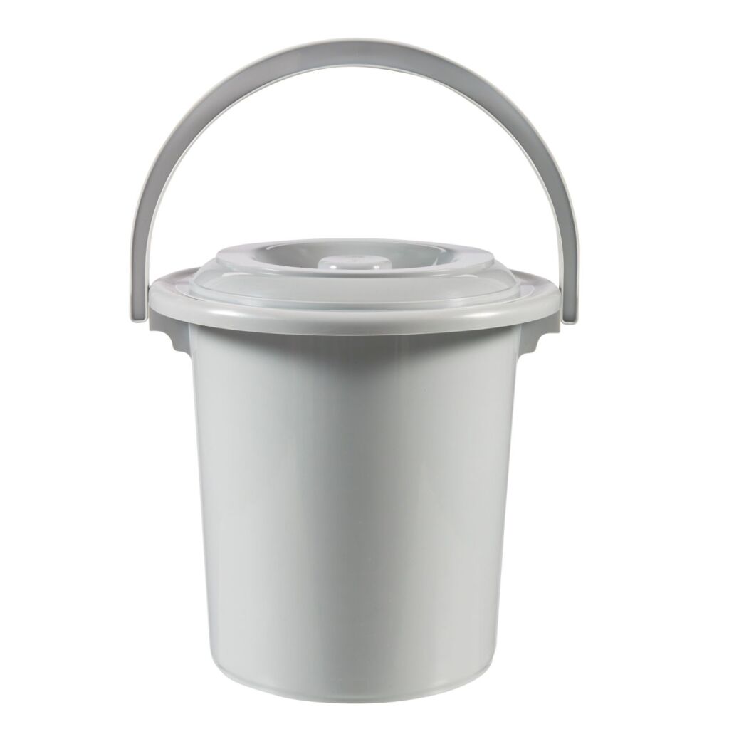 Curver Toilet Bucket 10 L Light Grey