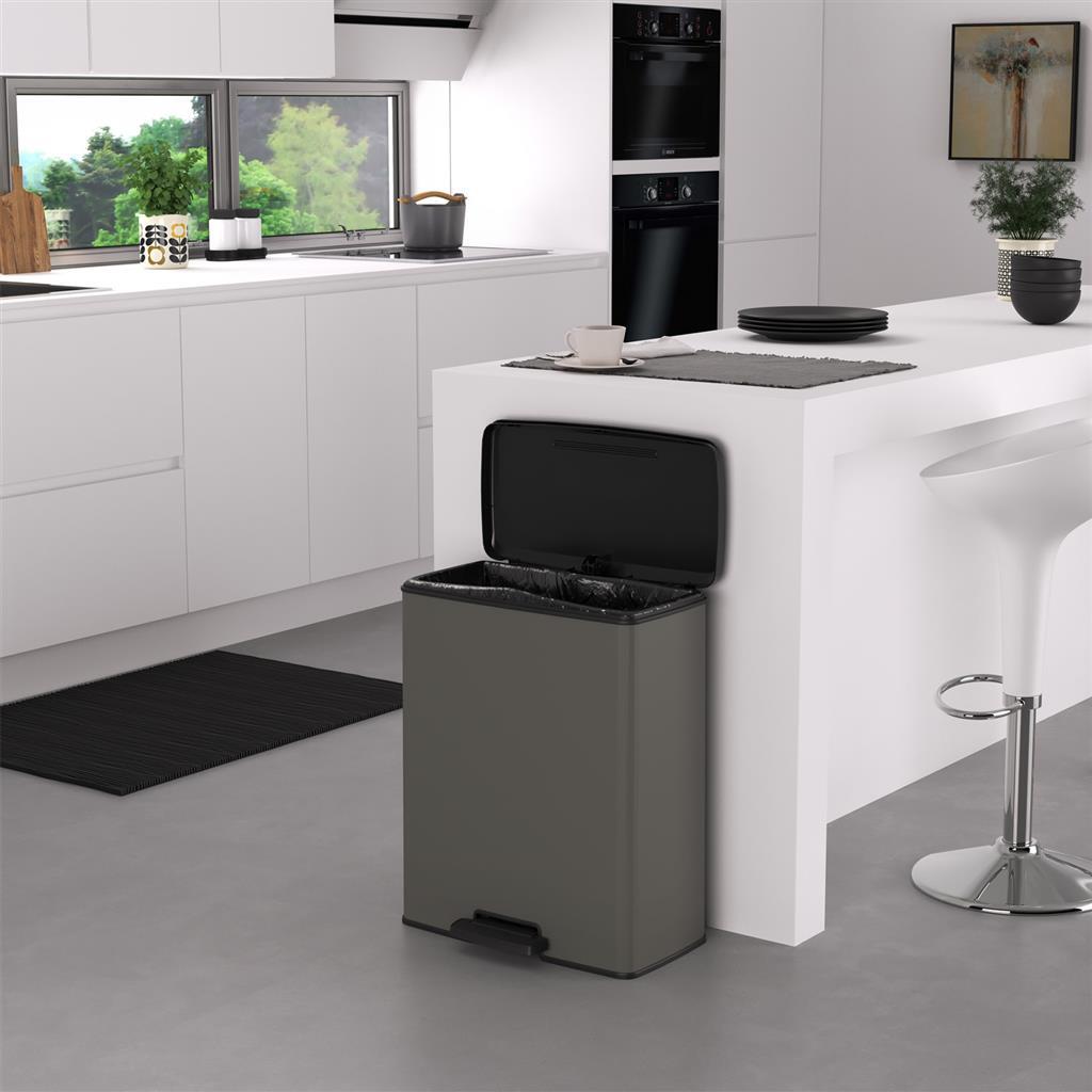 Curver Decobin Pedal Bin 65 L Cool Grey