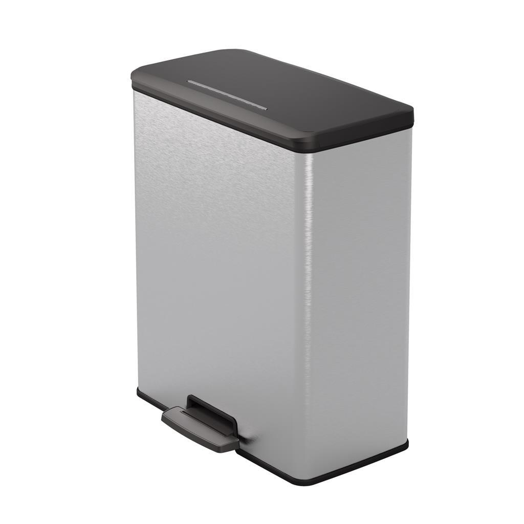 Curver Decobin Pedal Bin 65 L Silver Metallic