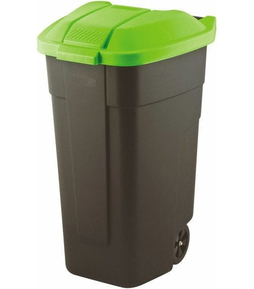 Curver 214125 trash can 110 L Rectangular Plastic Black Green afbeelding 2