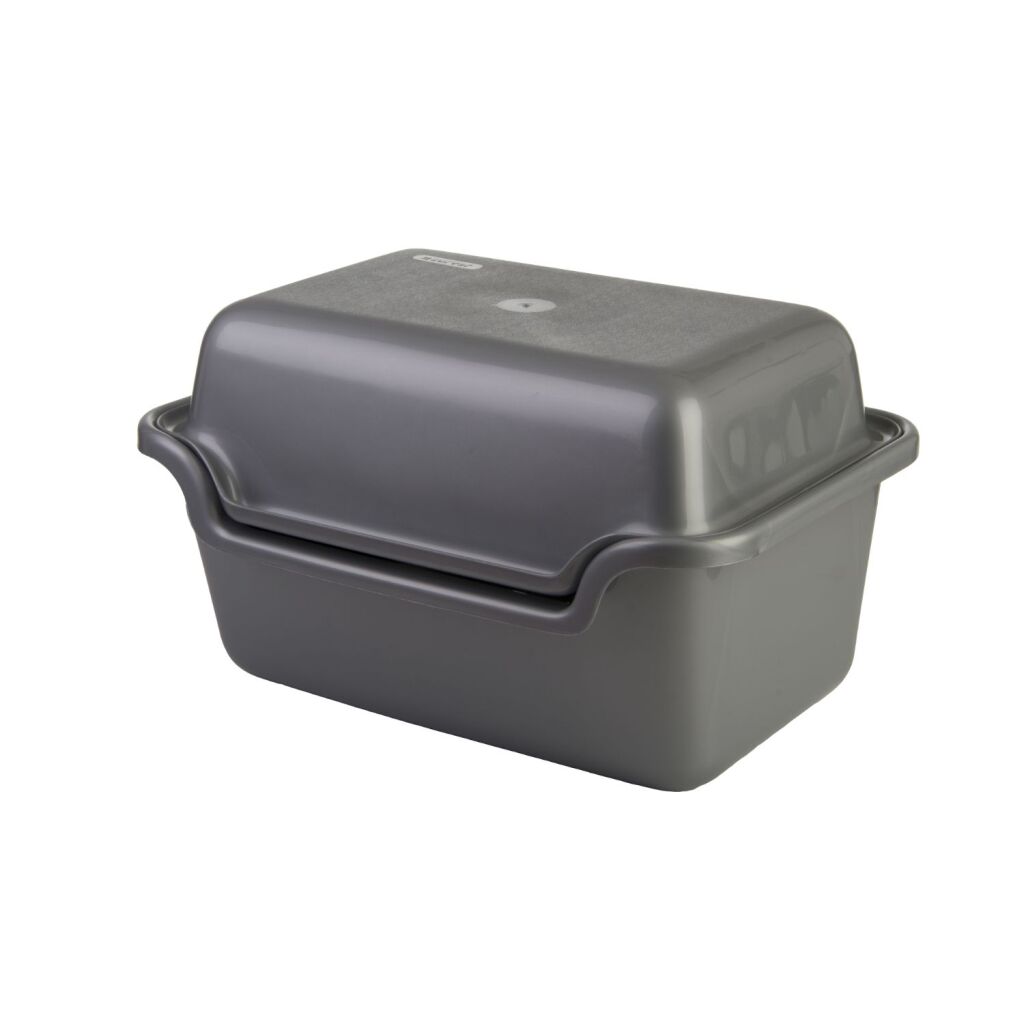 Curver Potato Peel Bin 20 L - Silver - 40.1 x 29 x 24.5 cm 29x24.5x40.1