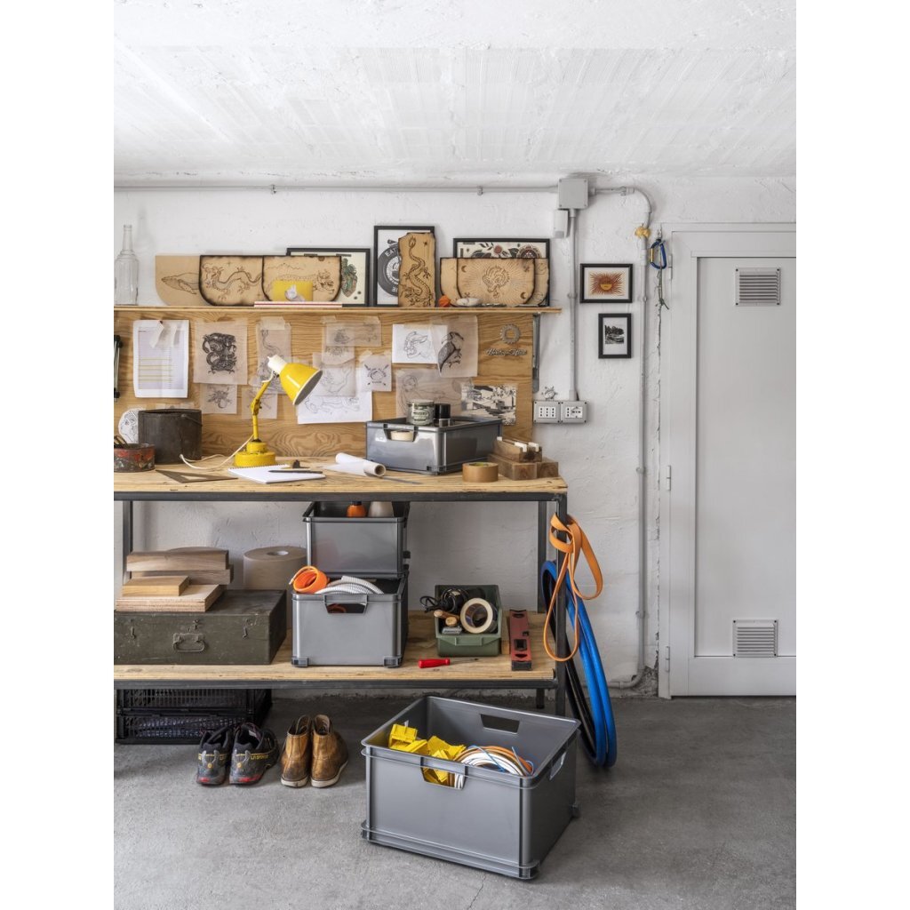 Curver Classic XL Storage Box 60 L - Grey - 52.5 x 43 x 28 cm