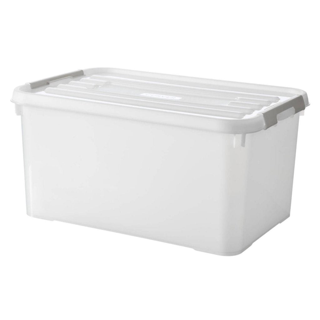 Curver Handy+ Storage Box 50 L Transparent/Grey/White