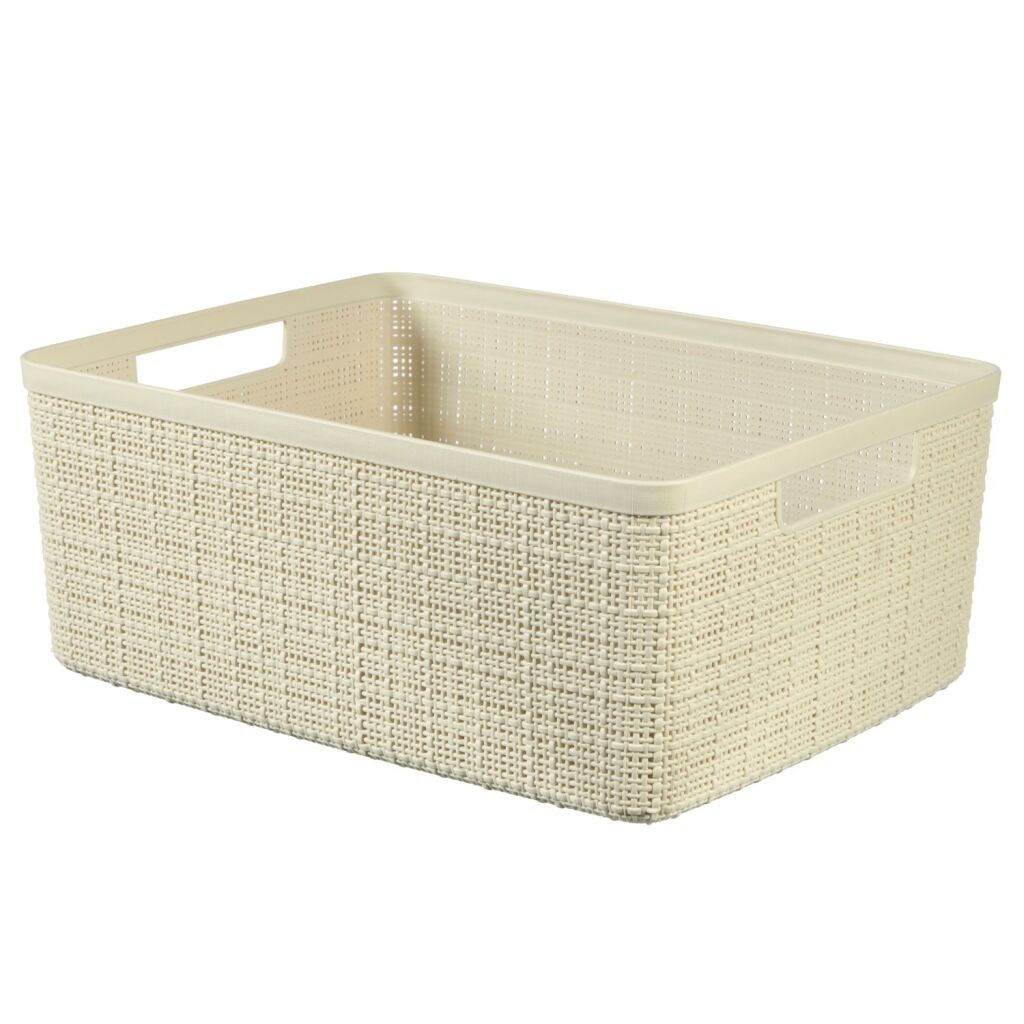 Curver Jute-Look Storage Basket 12 L Cream