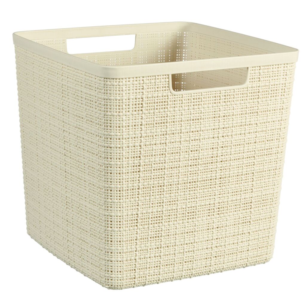 Curver Opbergmand Jute-Look 17 L Crème