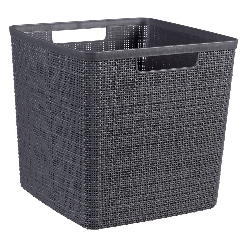 Curver Jute-Look Storage Basket Anthracite 17 L