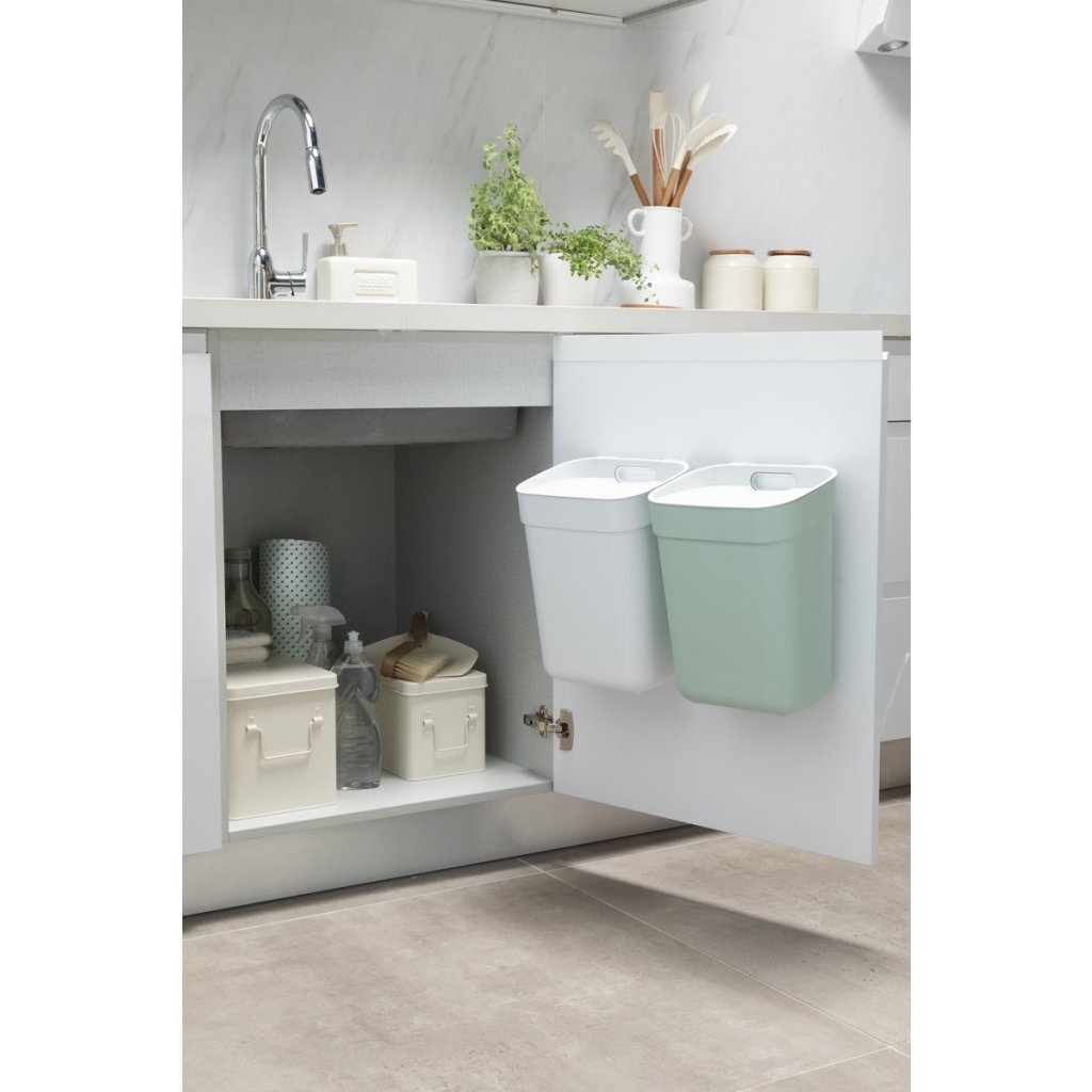 Curver Waste Bin 10 L Green/Grey - Ready To Collect