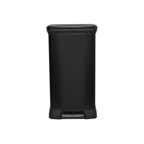 CURVER METALLIC WASTE BIN 50L WITH PEDAL /IML BLACK afbeelding 1