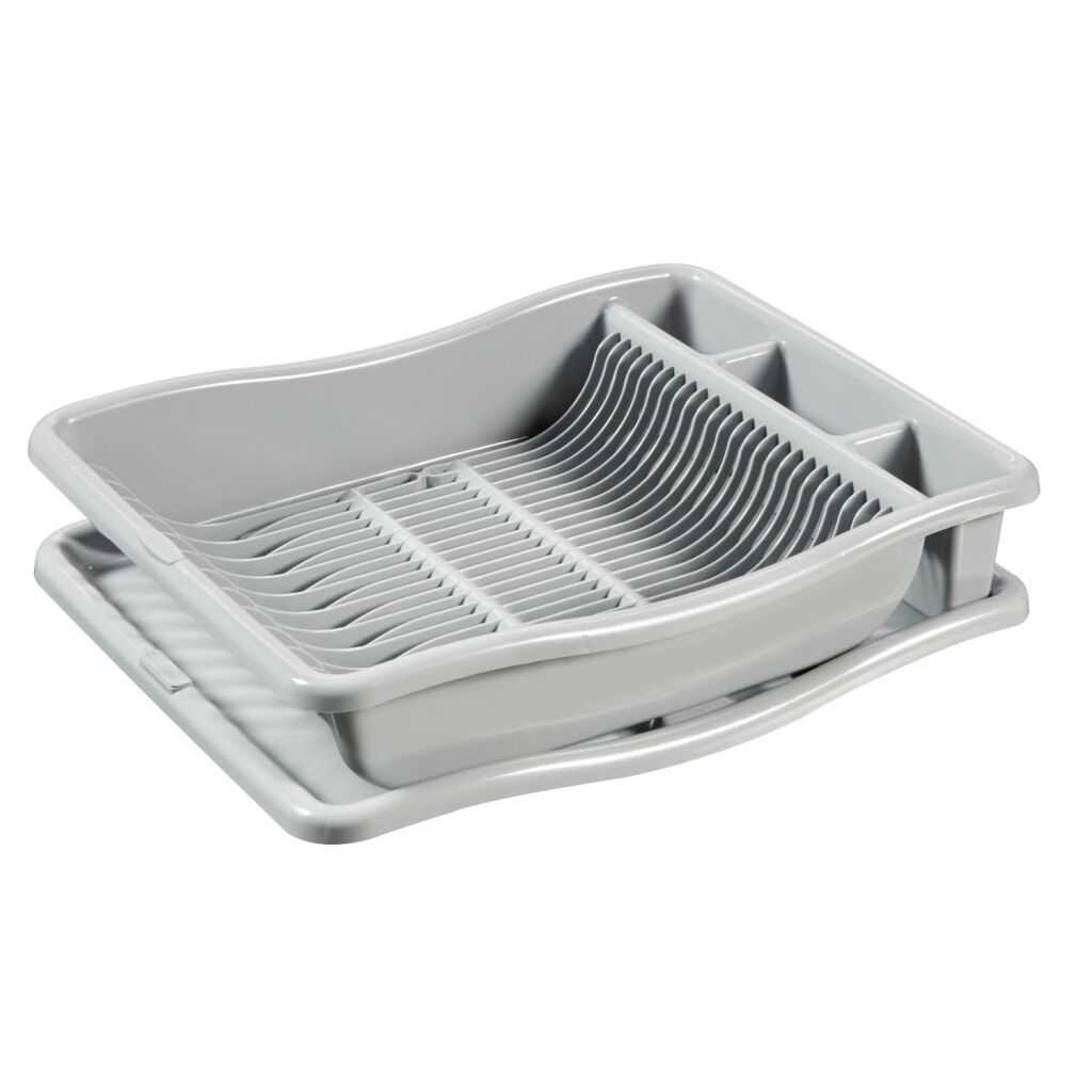 Curver Draining Rack on Tray 48x38x10.5 cm Light Grey