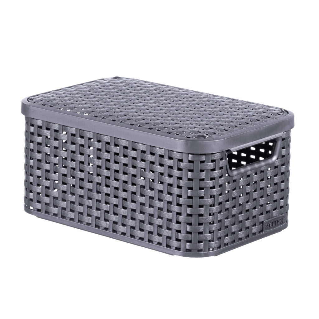 Curver Style Storage Basket with Lid 6 L Anthracite