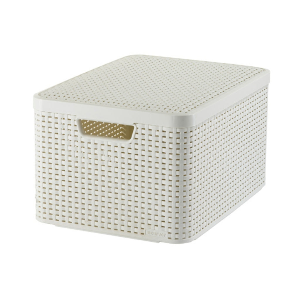 Curver Style Storage Basket 30 L White with Lid