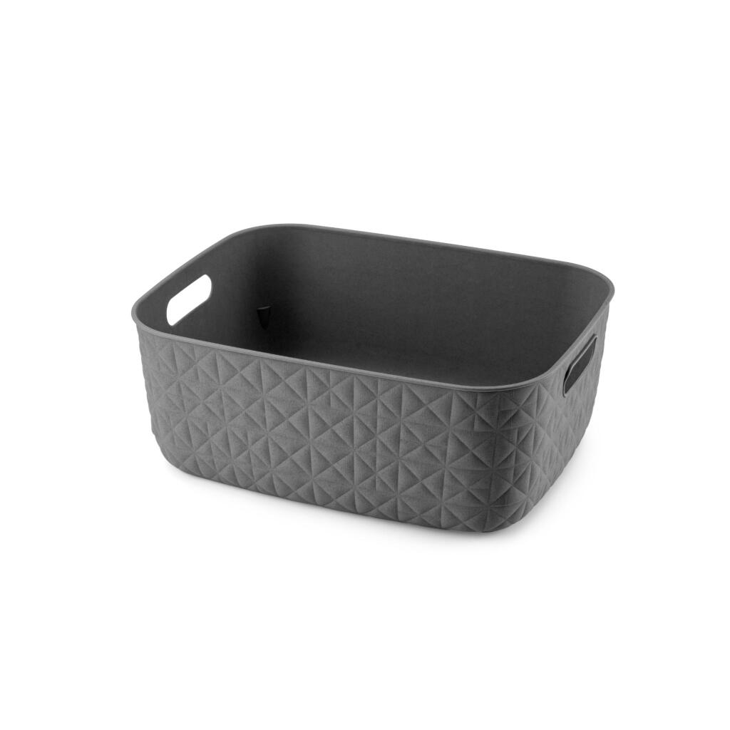 Curver Softex Storage Basket 12.5 L Anthracite with Ergonomic Handles