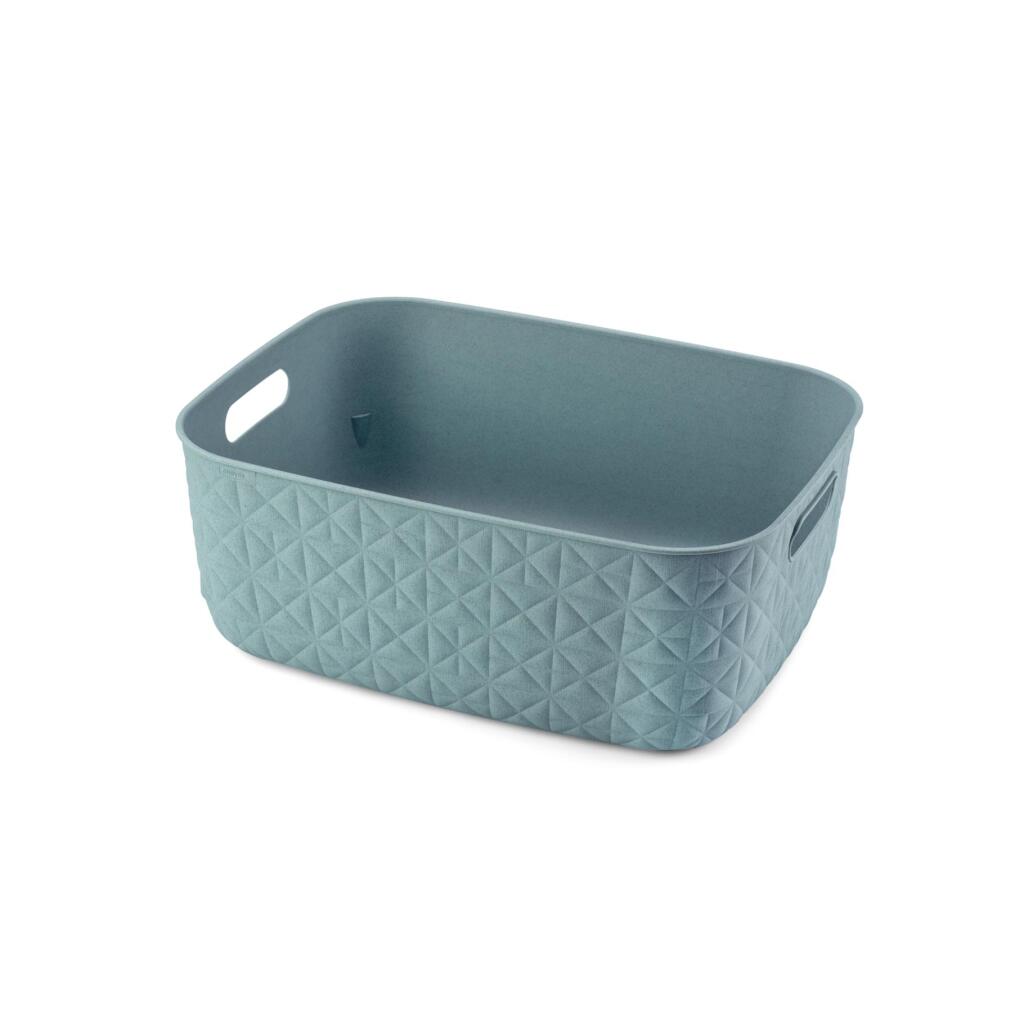 Curver Softex Storage Basket 12.5 L Mint Blue with Ergonomic Handles