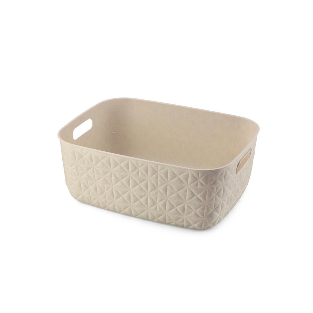 Curver Softex Storage Basket 12.5 L Chalk White with Ergonomic Handles