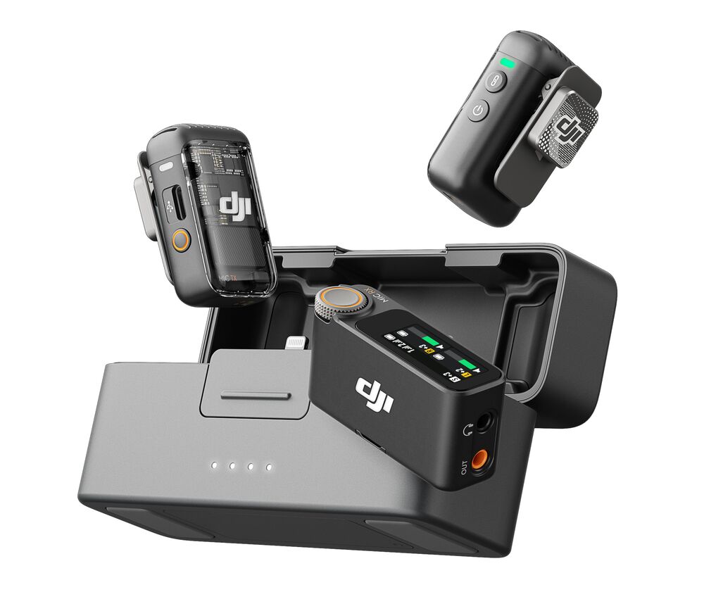 DJI Mic 2 Wireless Microphone System 2 TX + 1 RX Noise Reduction