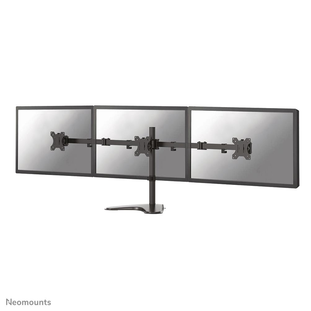 Neomounts FPMA-D550DD3 - Setup for 3 Monitors (Full-Motion) - Black - Screen Size: 33-68.6 cm (13"-27") - Desk
