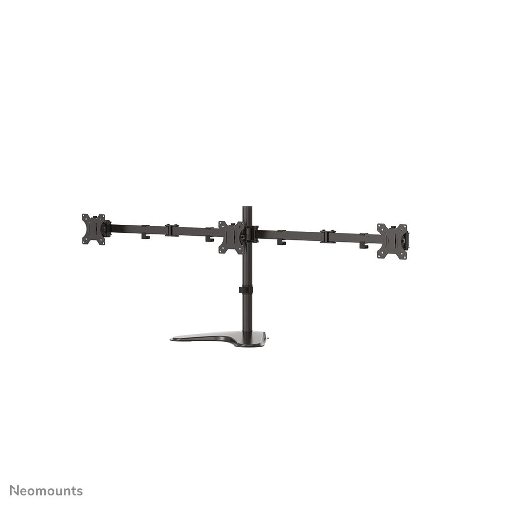 Neomounts FPMA-D550DD3 - Setup for 3 Monitors (Full-Motion) - Black - Screen Size: 33-68.6 cm (13"-27") - Desk