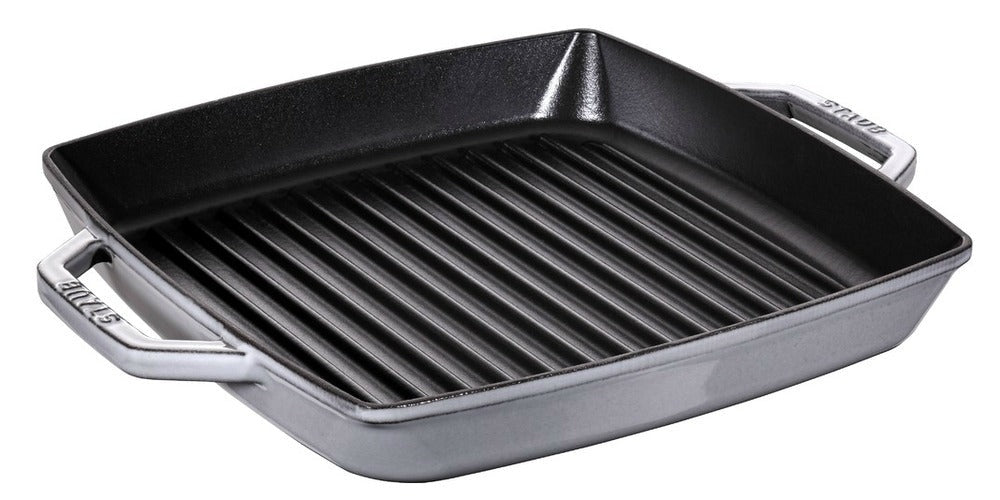Staub Grillpfanne induktion quadratisch 28cm Graphit-grau (40511-684-0) afbeelding 1