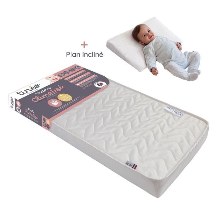 TINEO Air-Conditioned Mattress 60x120 cm - 10 cm Thick - Inclined Wedge