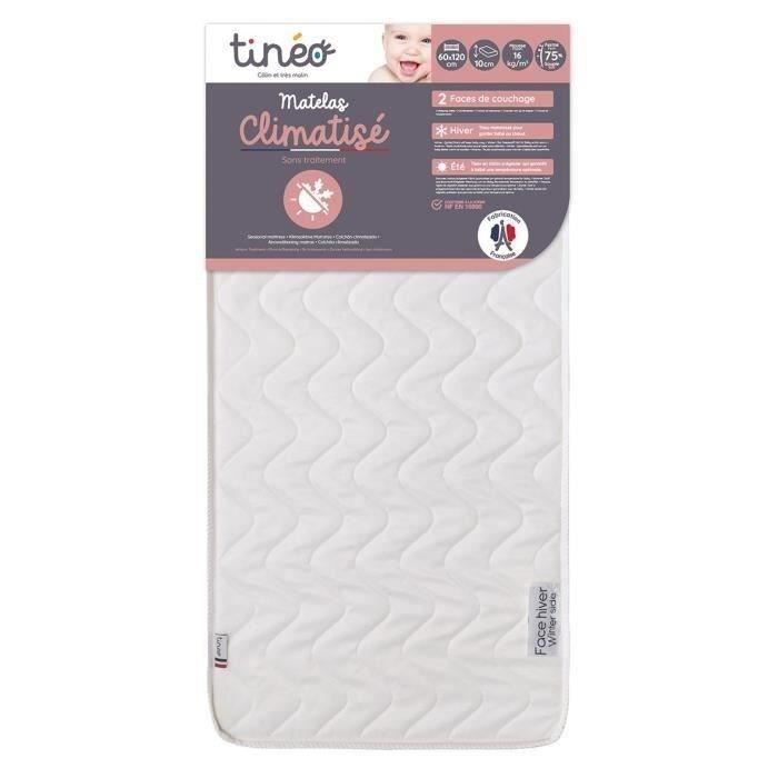 TINEO Air-Conditioned Baby Mattress 60x120 cm - Comfortable & Adaptable