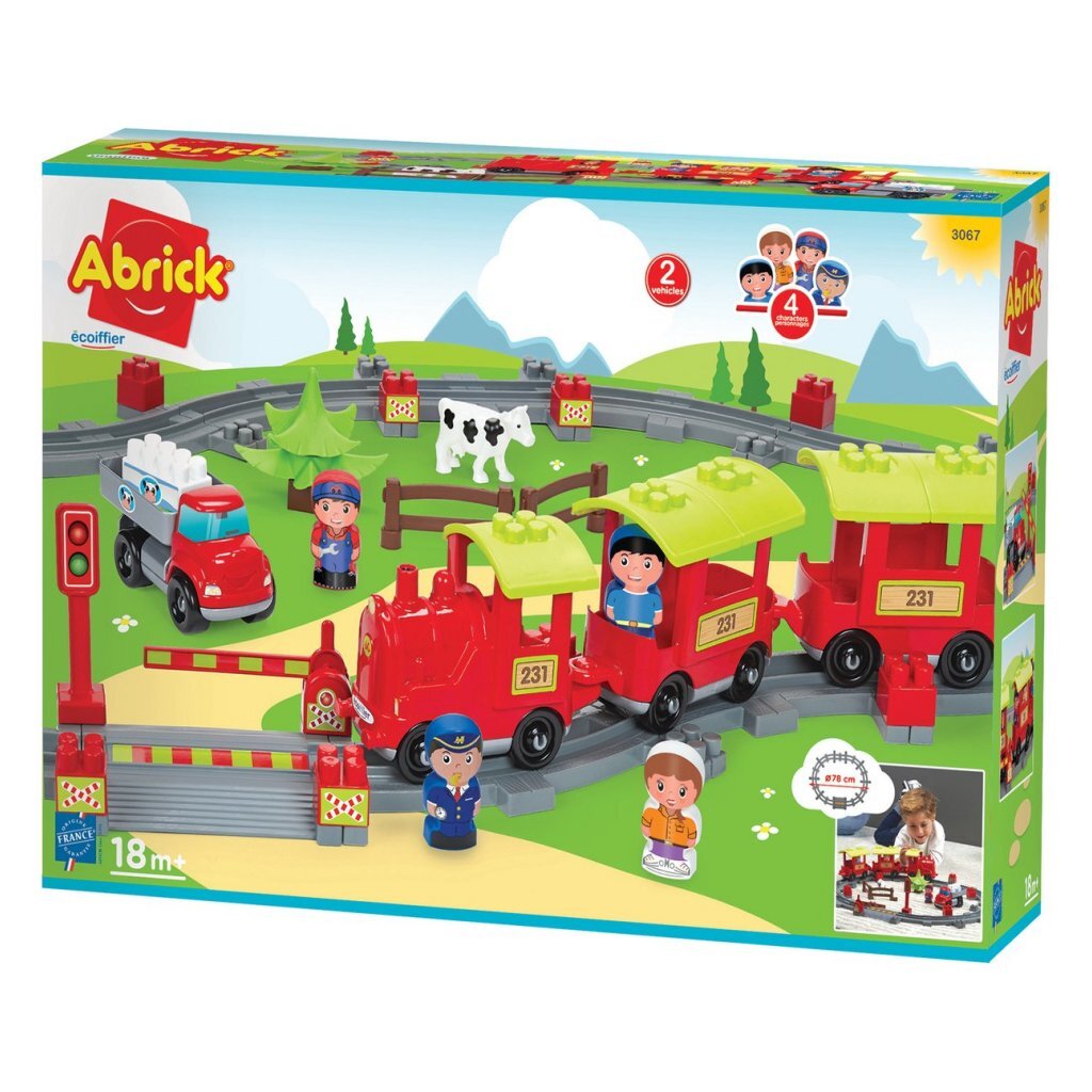 Abrick Train Set for Ages 18 Months+
