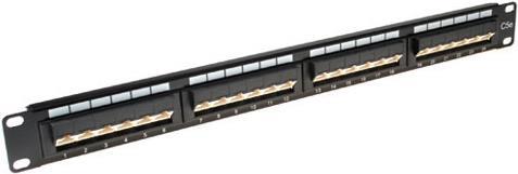ACT Patchpanel 24-Ports Unshielded 45° CAT6 (PP1013) 45GR