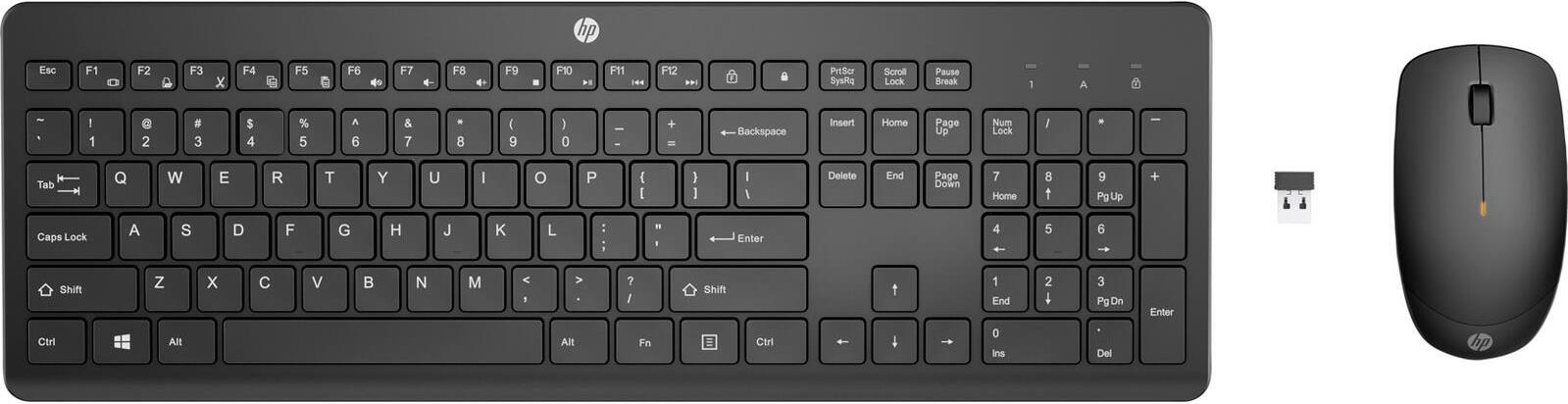 HP 235 - Tastatur-und-Maus-Set - kabellos - Deutsch - für EliteBook 645 G9, 655 G9, Pro x360, ProBook 445 G9, 455 G9, Fortis 14 G9