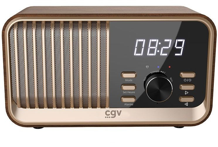 Radio FM portable - CVG - BeBop FM - Bluetooth - Batterie intégrée - Bois afbeelding 1