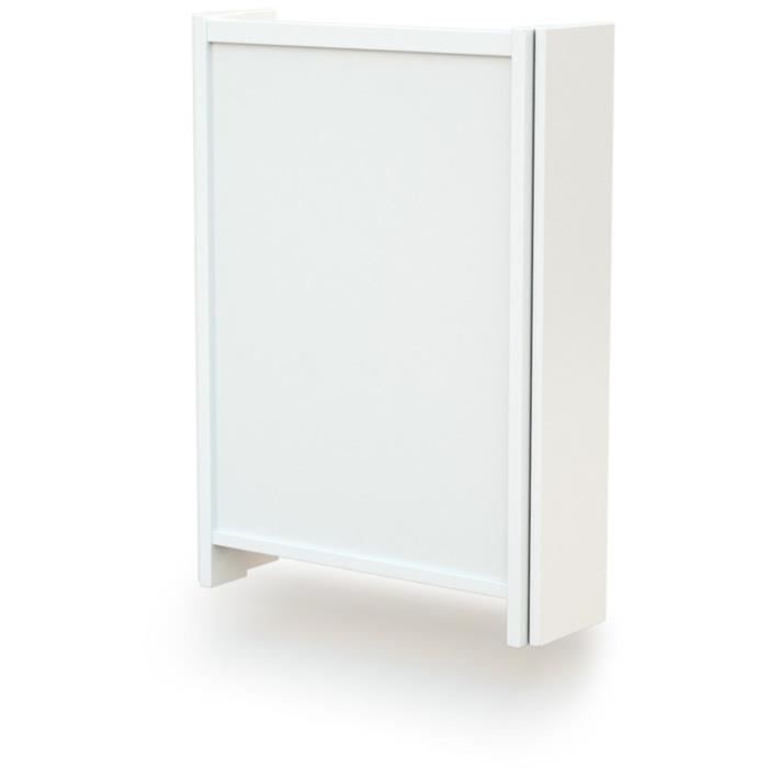 WEBABY Wall-Mounted Changing Table - 56 x 77.5 x 78 cm - ESSENTIEL - White