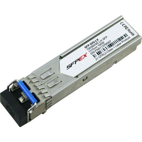 Alcatel-Lucent Alcatel - SFP (Mini-GBIC)-Transceiver-Modul - 1000Base-LX - LC-Monomode - 1310 nm - für OmniSwitch 6855-14, 6855-24, 6855-P14, 6855-U10, 6855-U24 (SFP-GIG-LX) afbeelding 1