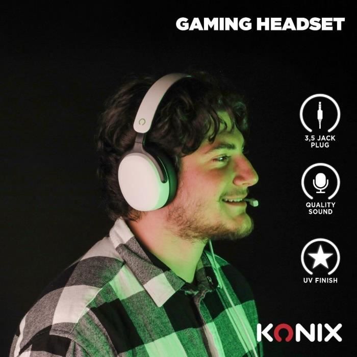 KONIX Wired Over-Ear Gaming Headset - Nexus Xbox Series X|S - 40 mm Drivers - Microphone