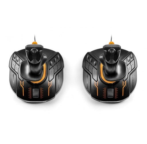 ThrustMaster T.16000M FCS Space Sim Duo Joystick 16 Tasten kabelgebunden Packung mit 2 - 2 x joystick PC Action-Buttons Schwarz/Orange (2960815) (2960815) afbeelding 3