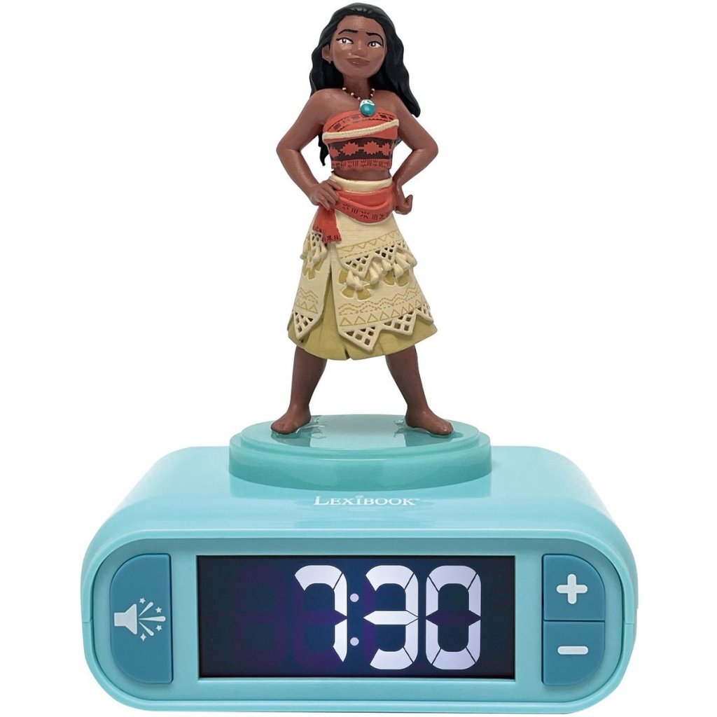 Disney Princess Vaiana Alarm Clock + Light Light Blue