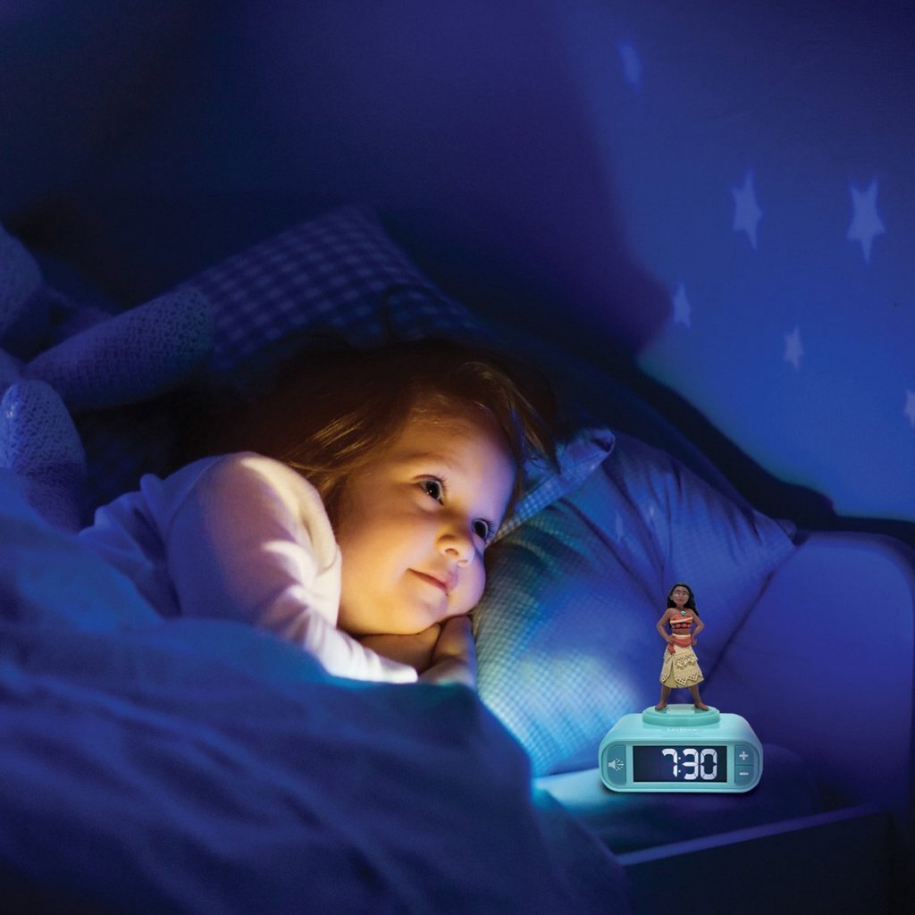 Disney Princess Vaiana Alarm Clock + Light Light Blue