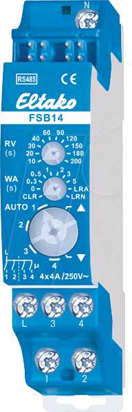 Eltako RS485 Bus Switch Actuator FSB14 2-Channel 30014004
