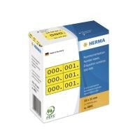 HERMA Self-Adhesive Number Labels Black Yellow 10 x 22 mm 3000 Labels (4801)